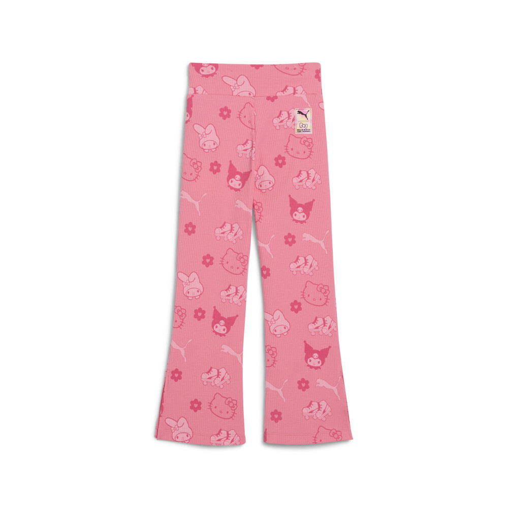 PUMA x HELLO KITTY® AND FRIENDS羅紋印花喇叭緊身褲 孩童
