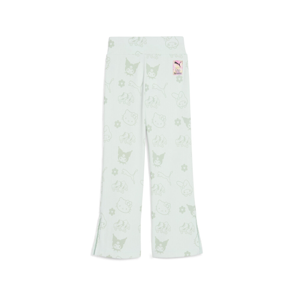 PUMA x HELLO KITTY® AND FRIENDS羅紋印花喇叭緊身褲 孩童