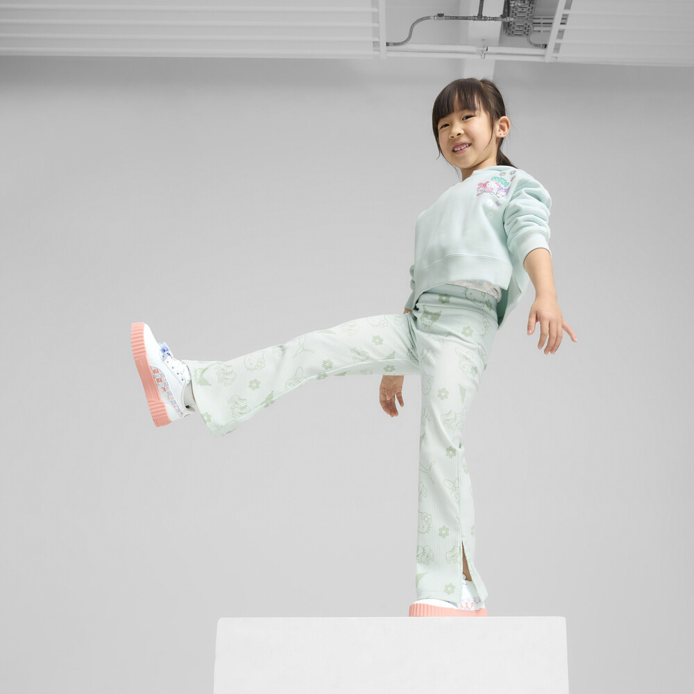 PUMA x HELLO KITTY® AND FRIENDS羅紋印花喇叭緊身褲 孩童
