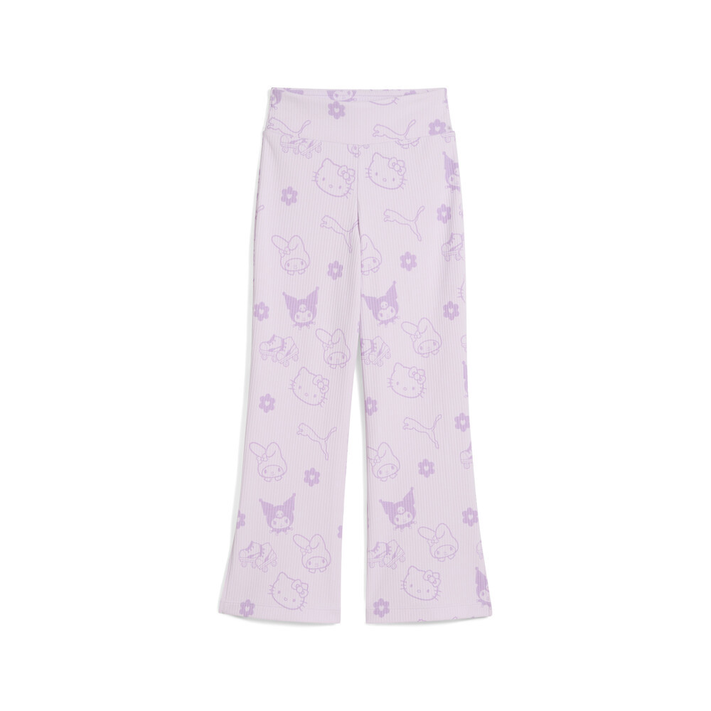 PUMA x HELLO KITTY® AND FRIENDS羅紋印花喇叭緊身褲 孩童