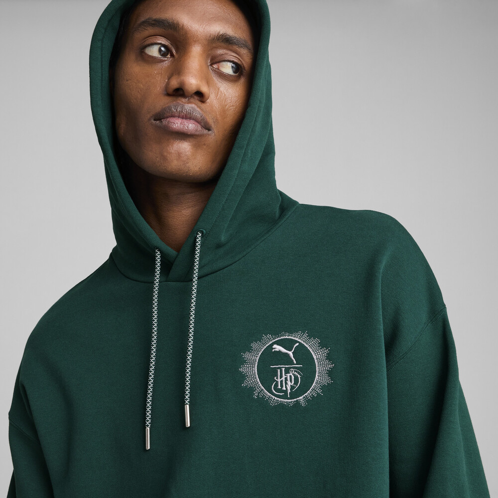 PUMA HP系列圖樣長厚連帽T恤 男女共同