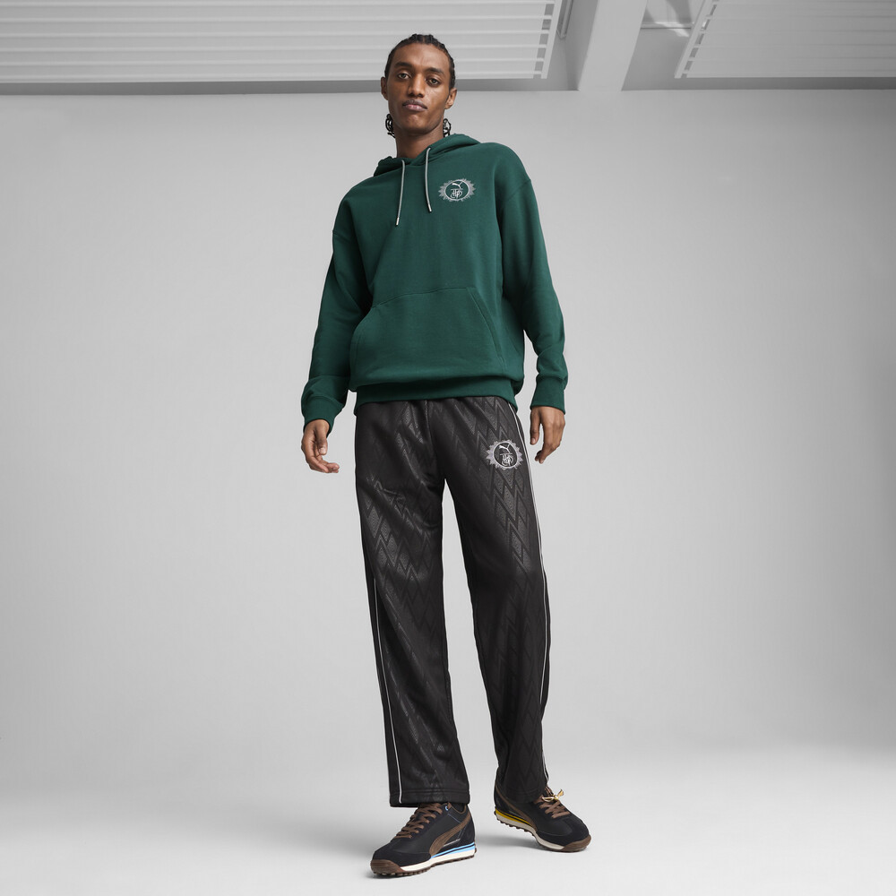 PUMA HP系列圖樣長厚連帽T恤 男女共同