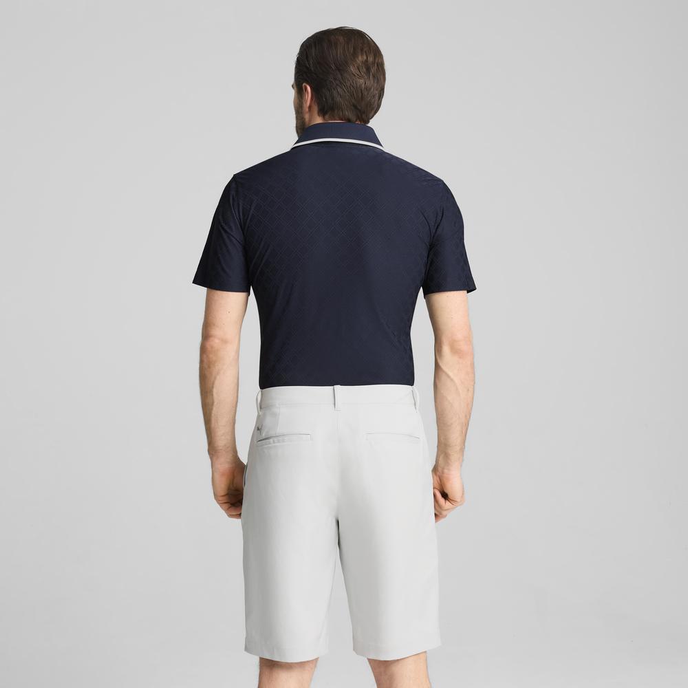 PUMA 高爾夫系列AP鑲邊緹花短袖Polo衫 男性