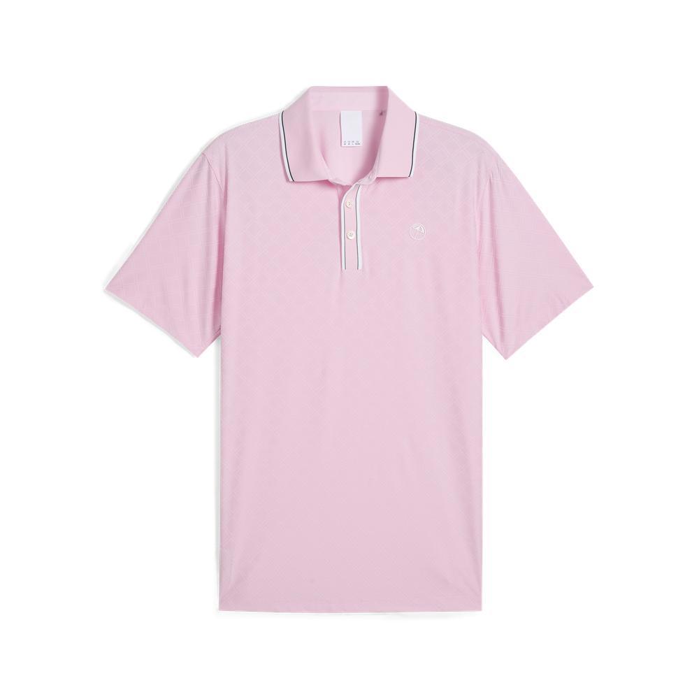 PUMA 高爾夫系列AP鑲邊緹花短袖Polo衫 男性