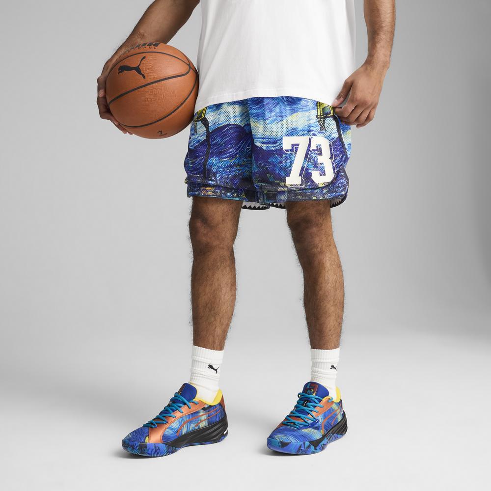 PUMA 籃球系列Dylan星空網布短褲 男女共同