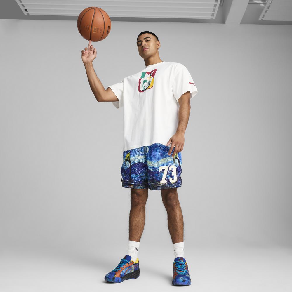 PUMA 籃球系列Dylan星空網布短褲 男女共同