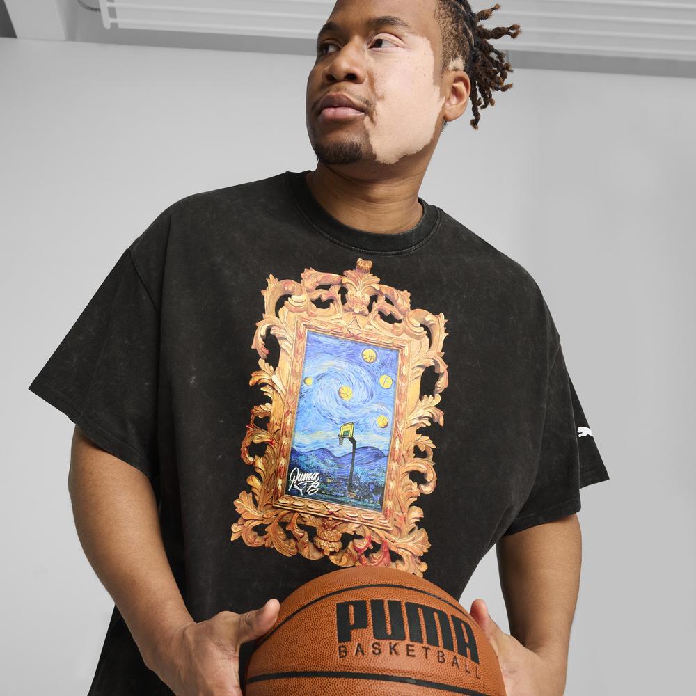 PUMA 籃球系列Dylan星空短袖T恤 男性