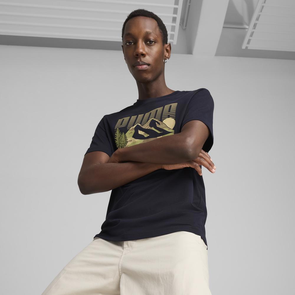 PUMA 基本系列Mountain短袖T恤 男性