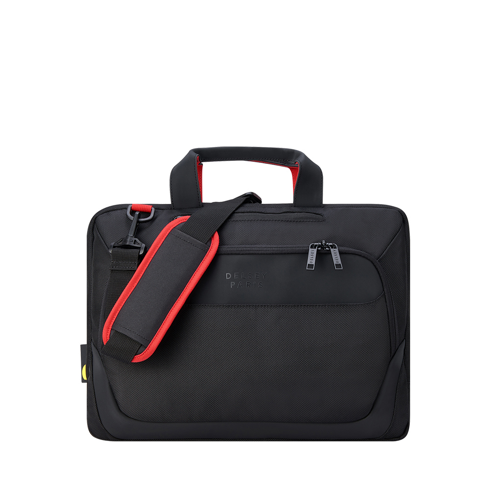 【DELSEY】PARVIS PLUS-15.6"電腦單層公事包-黑色 00394416000