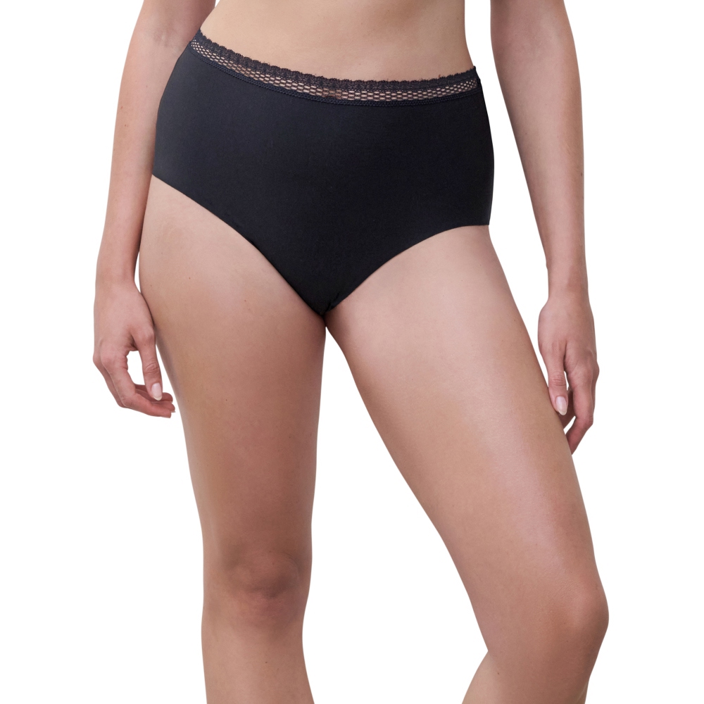 【Chantelle Lab】三角高腰內褲>S-L>黑色(17OC7_011)【Cozy Chic】