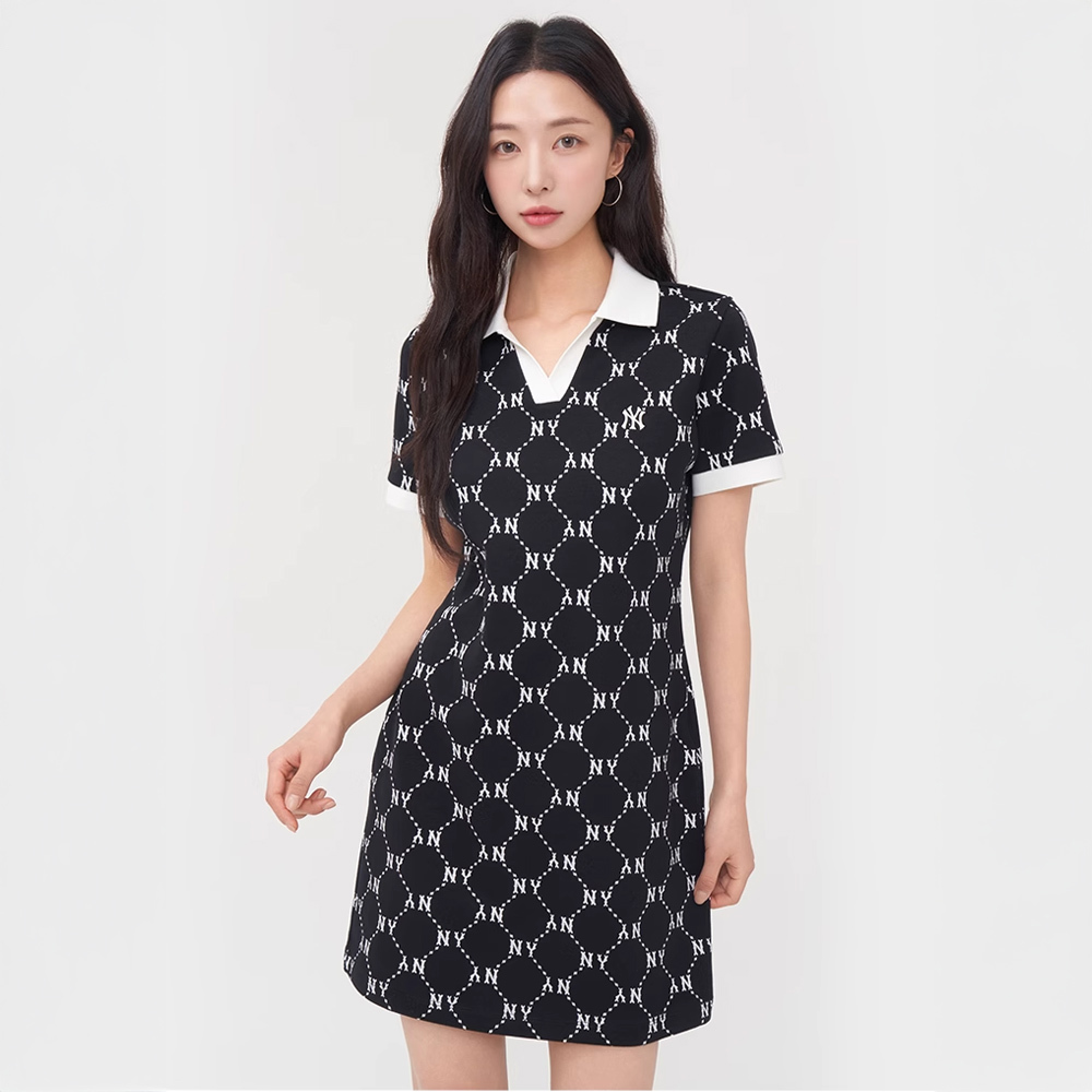 MLB Korea MLB 連身裙 洋裝 長版上衣 Monogram系列 紐約洋基隊 (3FOPM0453-