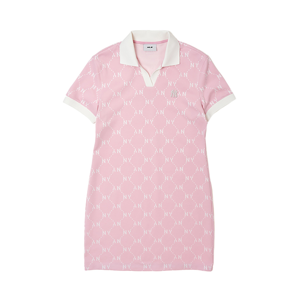 MLB Korea MLB 連身裙 洋裝 長版上衣 Monogram系列 紐約洋基隊 (3FOPM0453-