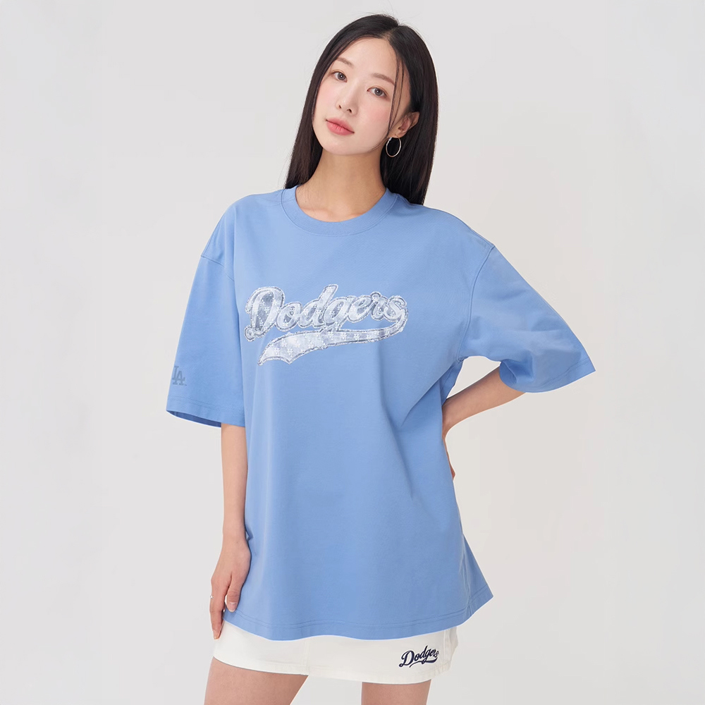 MLB 抗UV短袖T恤 Monogram系列 洛杉磯道奇隊 (3ATSM1453-07SBD)