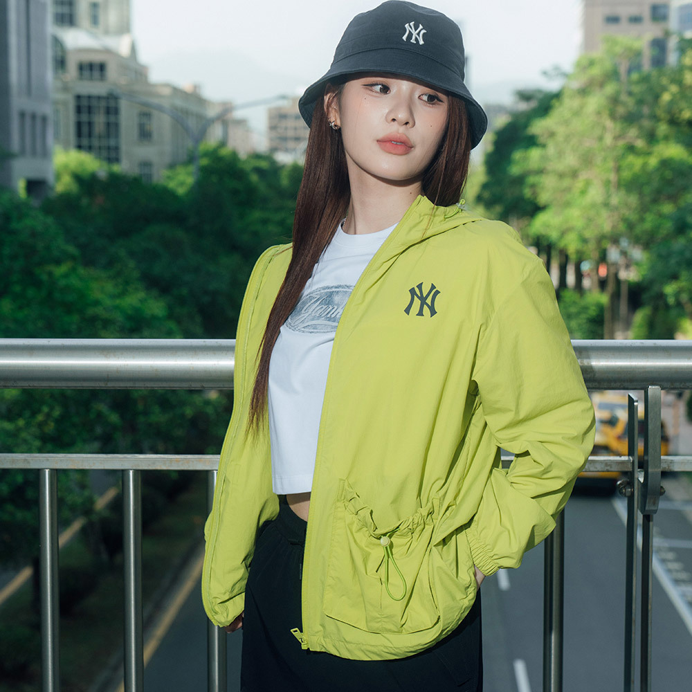 MLB 抗UV連帽防風外套 紐約洋基隊 (3AWJB0453-50OLL)