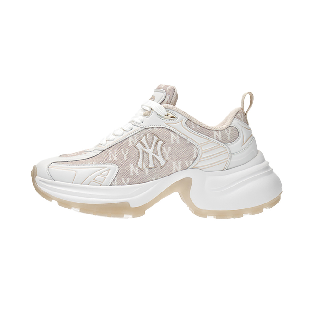 MLB 牛仔丹寧Monogram老爹鞋 運動休閒鞋 XLG Chunky 紐約洋基隊 (3ASHW065N-50BGS)