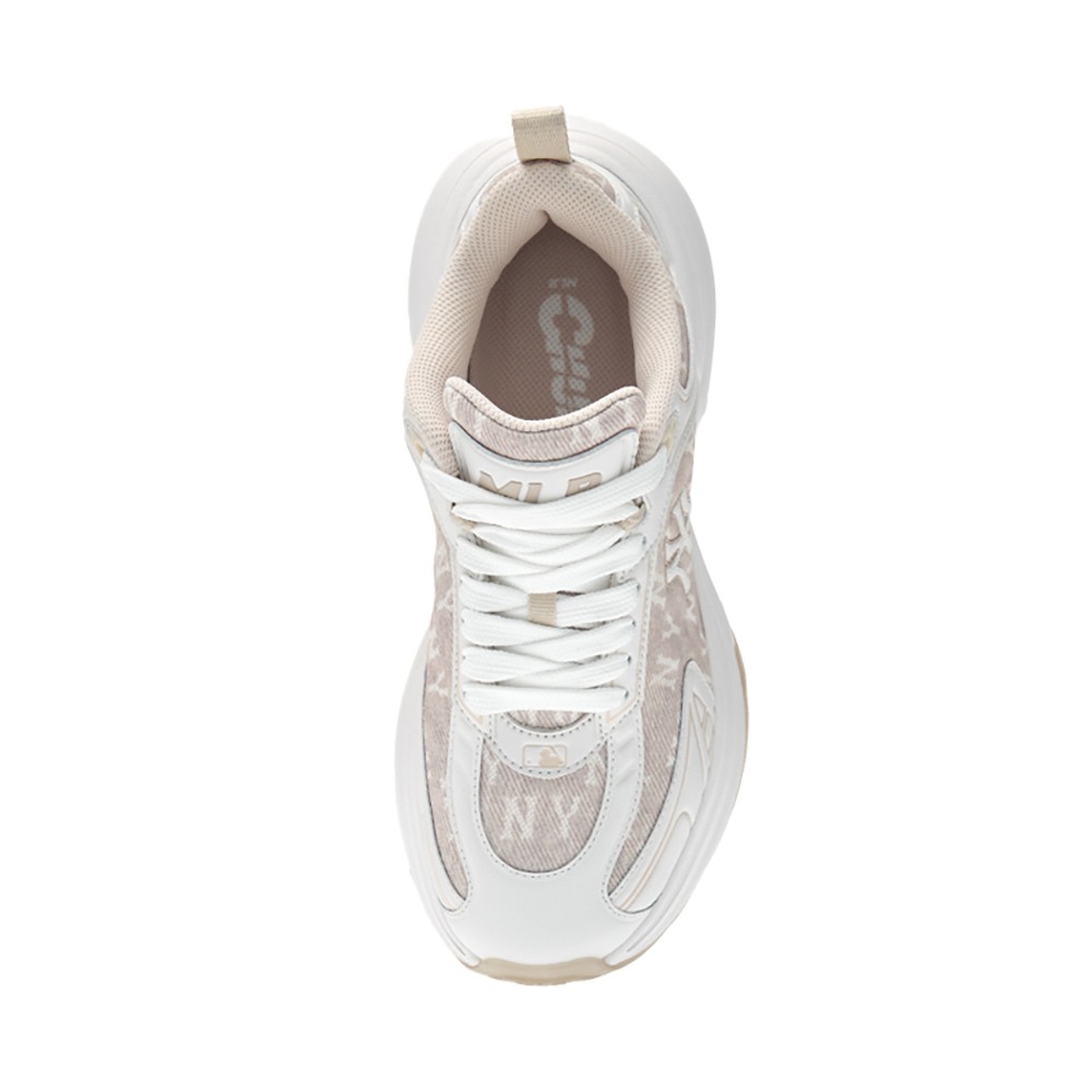 MLB 牛仔丹寧Monogram老爹鞋 運動休閒鞋 XLG Chunky 紐約洋基隊 (3ASHW065N-50BGS)