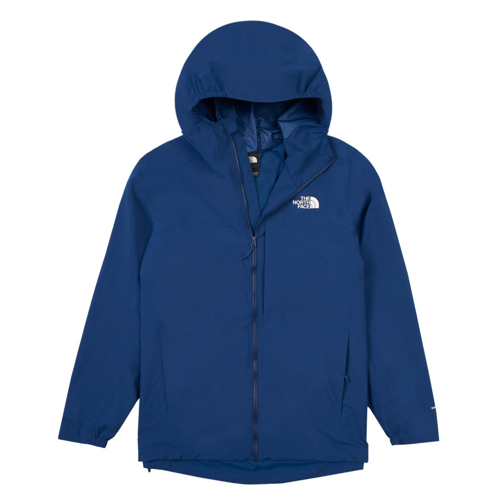 The North Face北面男款藍色DWR防潑水連帽輕量風衣｜89ZND1R