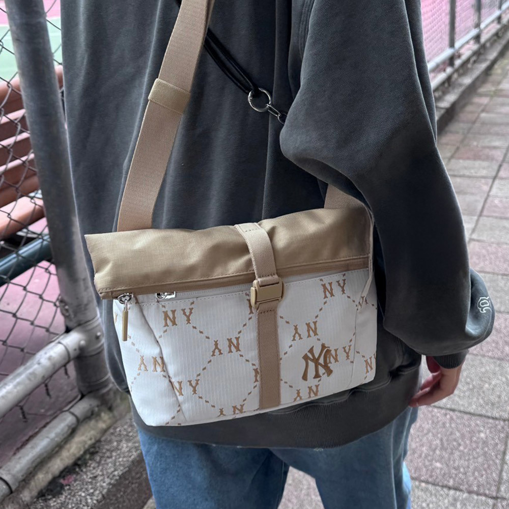 MLB 側背包 肩背包 Monogram系列 紐約洋基隊(3ACRM035N-50IVS)