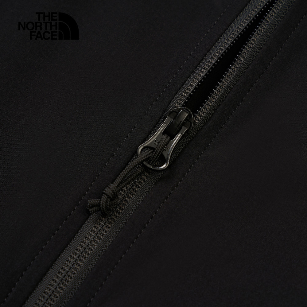 The North Face北面男款黑色DWR防潑水連帽防風外套｜8BW8JK3