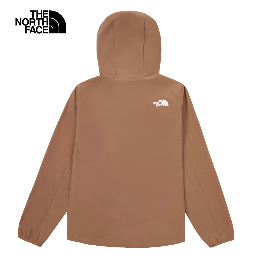【10/24 00點週末限定】The North Face北面女款棕色DWR防潑水連帽防風外套｜8BW96IH