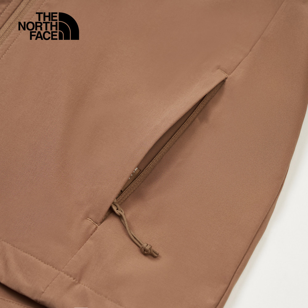 【10/24 00點週末限定】The North Face北面女款棕色DWR防潑水連帽防風外套｜8BW96IH