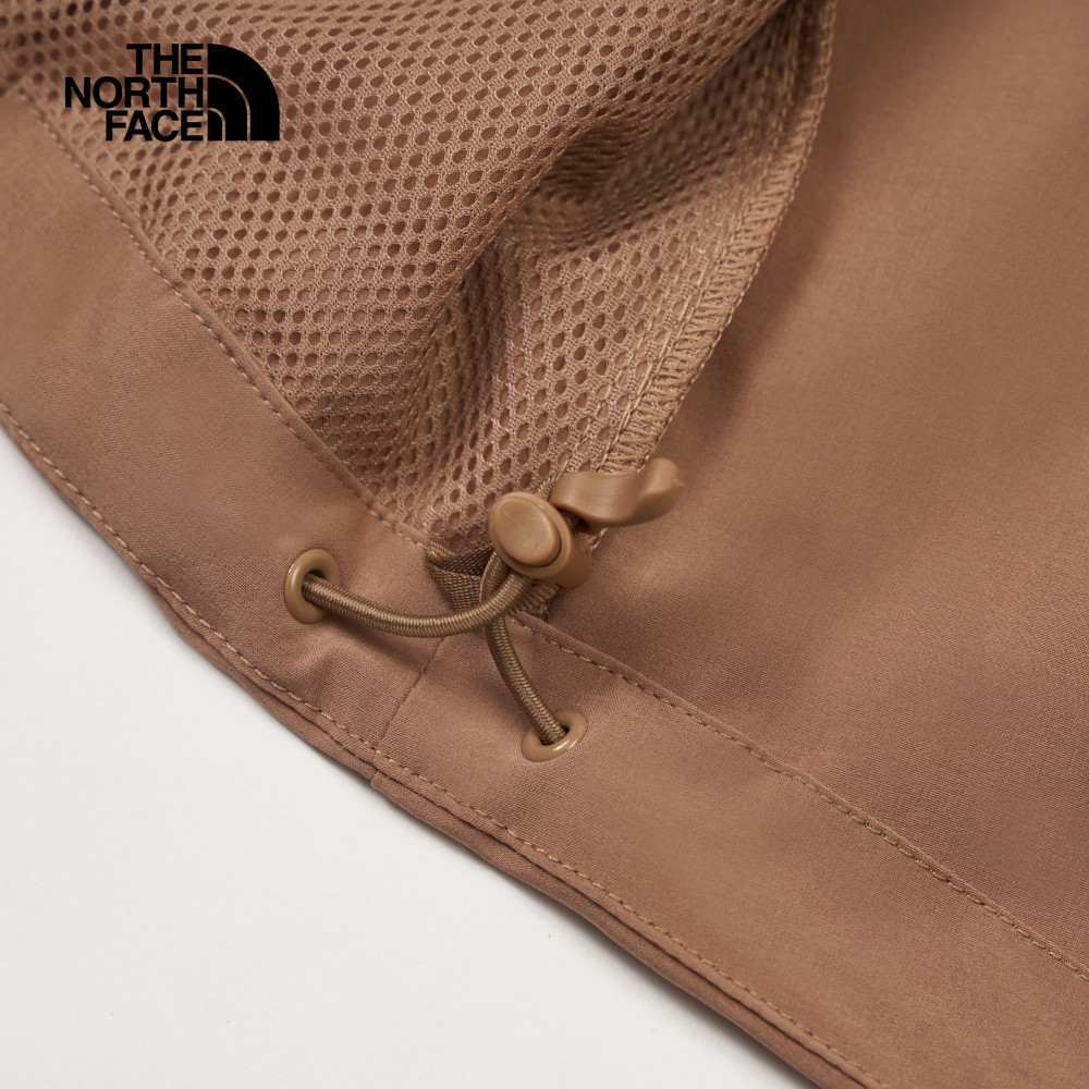 【10/24 00點週末限定】The North Face北面女款棕色DWR防潑水連帽防風外套｜8BW96IH