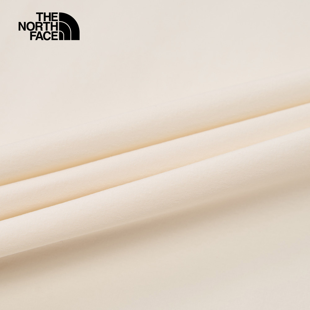 【限時搶購】女款米白色DWR防潑水連帽防風外套｜8BW9QLI