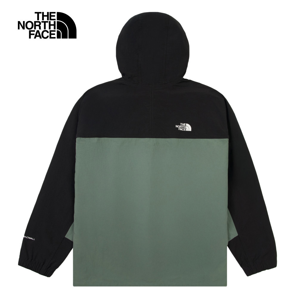 【10/24 12點週末限定】The North Face北面男款綠色WindWall防風連帽防風外套｜8BWKLFW