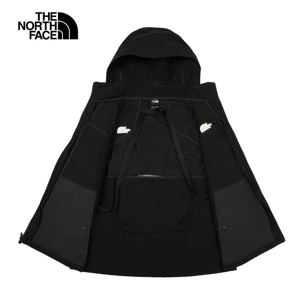 UE男款黑色DWR防潑水連帽防風外套｜8CJPJK3