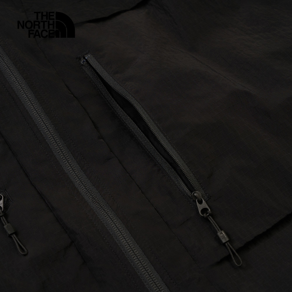 UE男款黑色DWR防潑水連帽防風外套｜8CJPJK3