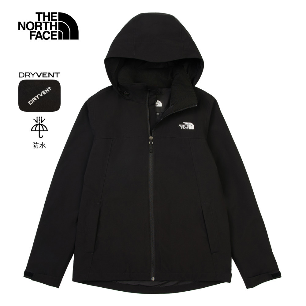 【10/25 00點週末限定】The North Face北面女款黑色DryVent防水透氣衝鋒衣