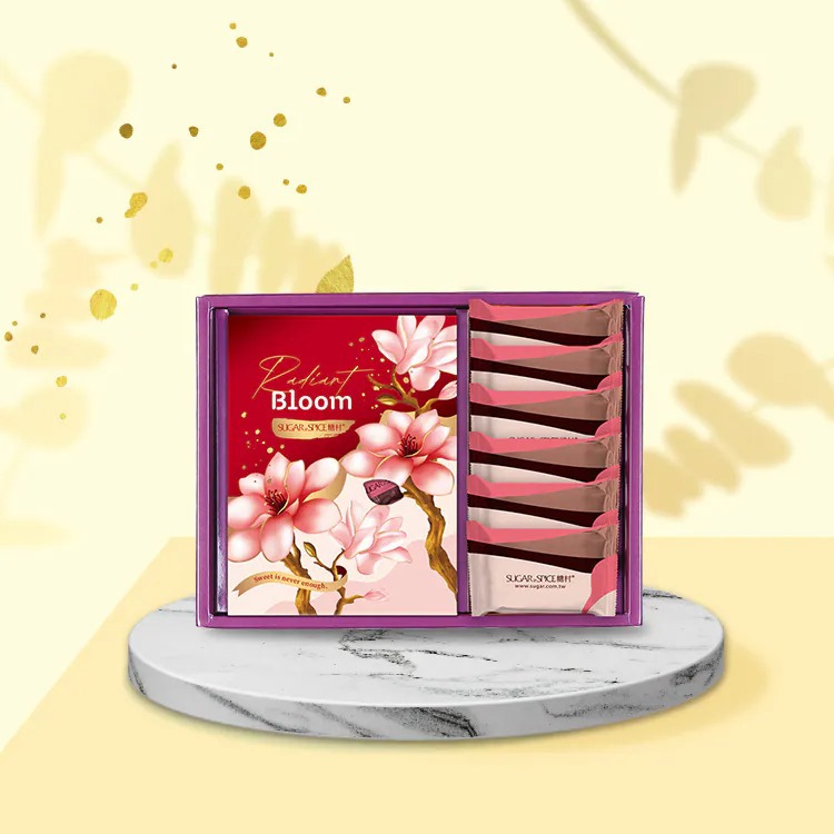 【糖村】紫綻花賞 G501 (法式牛軋糖210g+牛軋餅-蔥鹽風味6入)