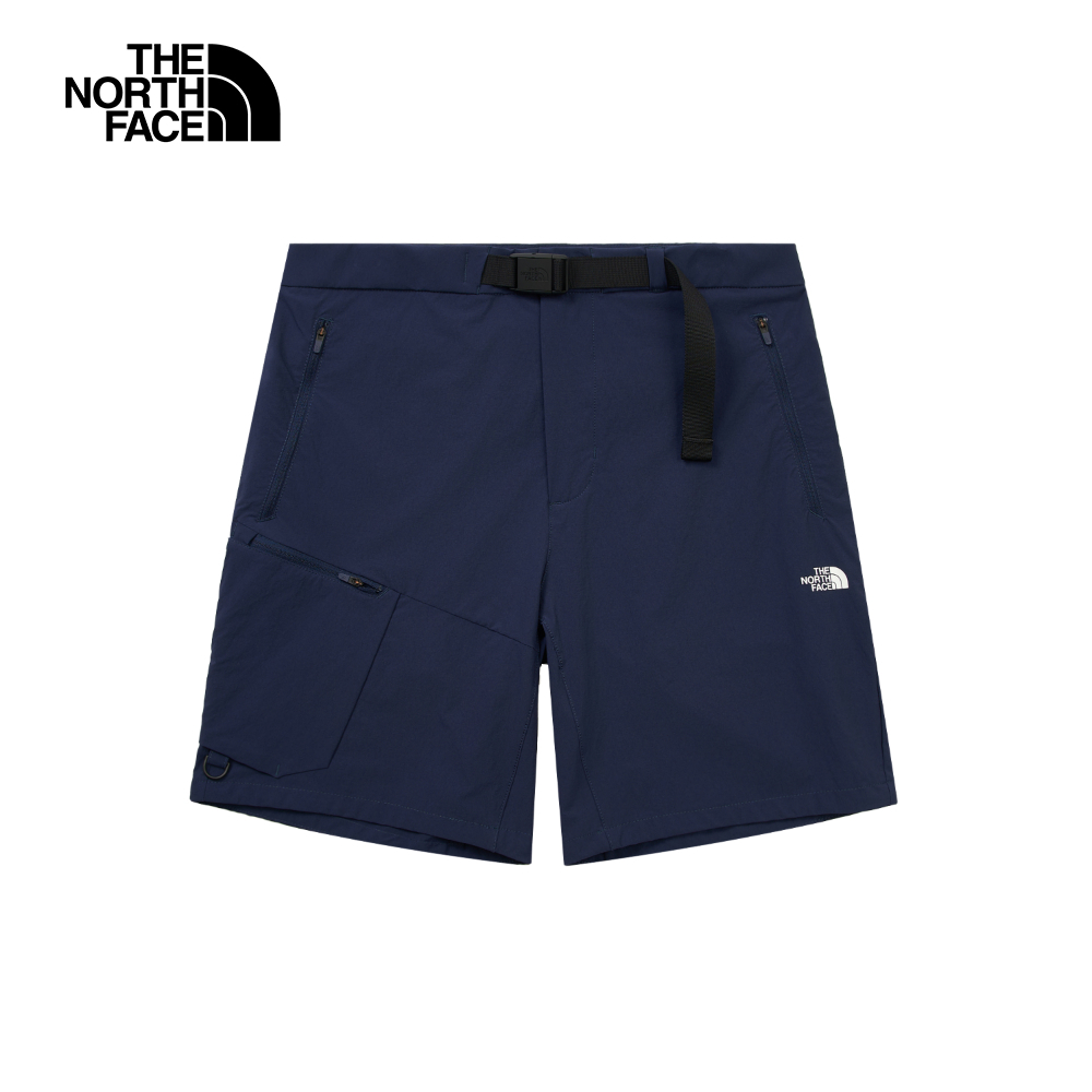 【10/26 00點限時搶購】The North Face北面男款藍色吸濕排汗涼感短褲｜87W4