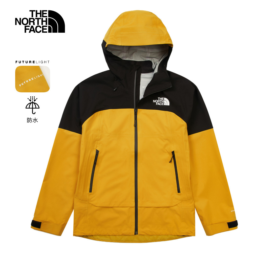 The North Face北面男款黃色FUTURELIGHT防水透氣衝鋒衣｜8AMZ5M0｜防水透氣