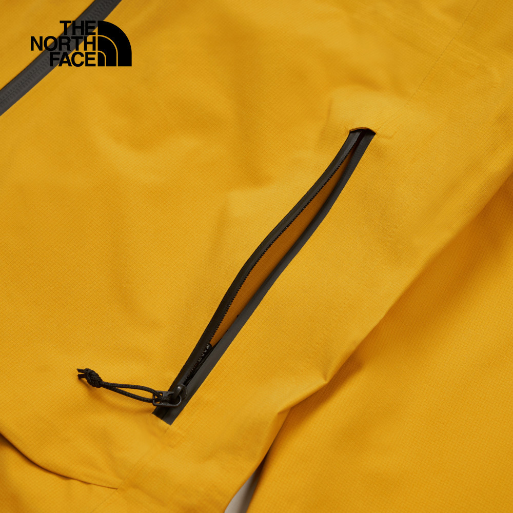 The North Face北面男款黃色FUTURELIGHT防水透氣衝鋒衣｜8AMZ5M0