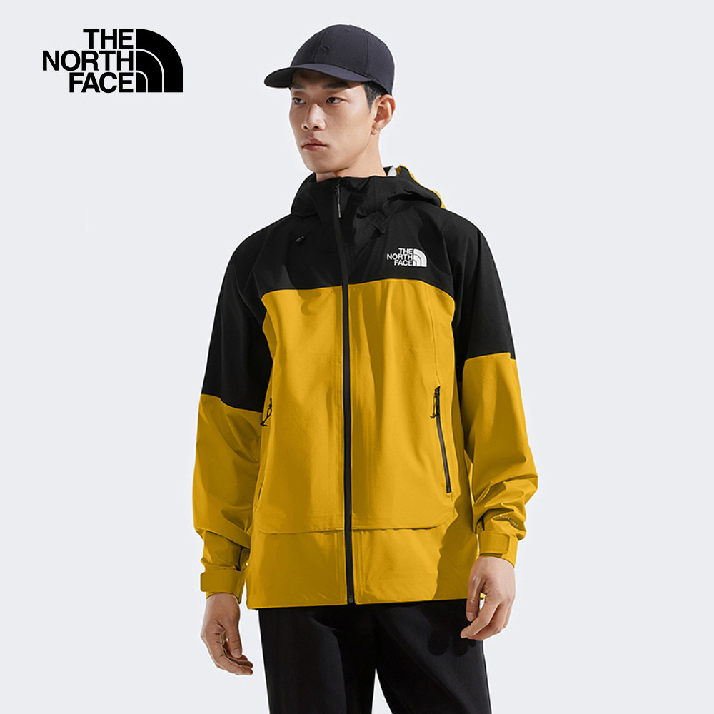 The North Face北面男款黃色FUTURELIGHT防水透氣衝鋒衣｜8AMZ5M0
