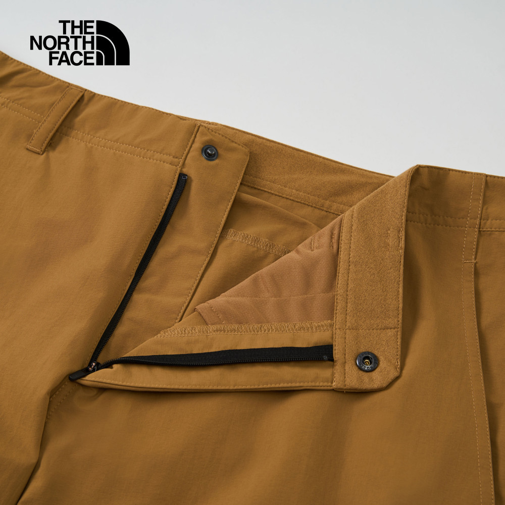 The North Face北面男款棕色DWR防潑水戶外徒步長褲｜8AZ4173