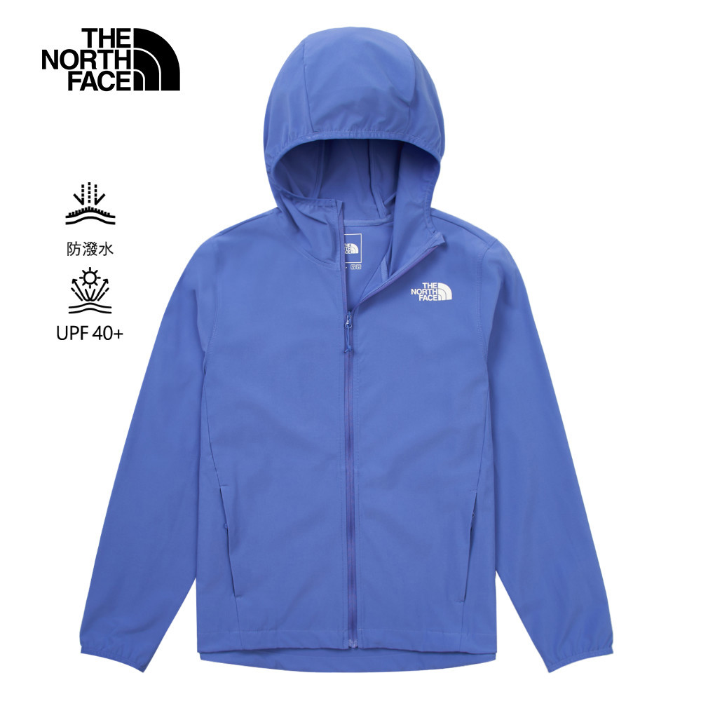 The North Face北面女款藍色DWR防潑水防風外套｜8BW96IF－優動運動商城