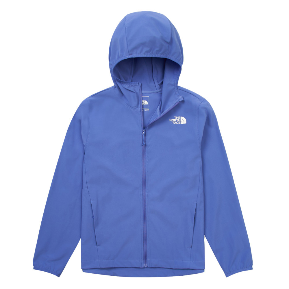 The North Face北面女款藍色DWR防潑水防風外套｜8BW96IF