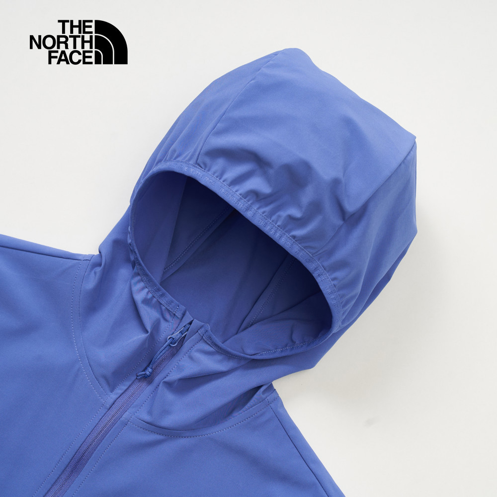 The North Face北面女款藍色DWR防潑水防風外套｜8BW96IF