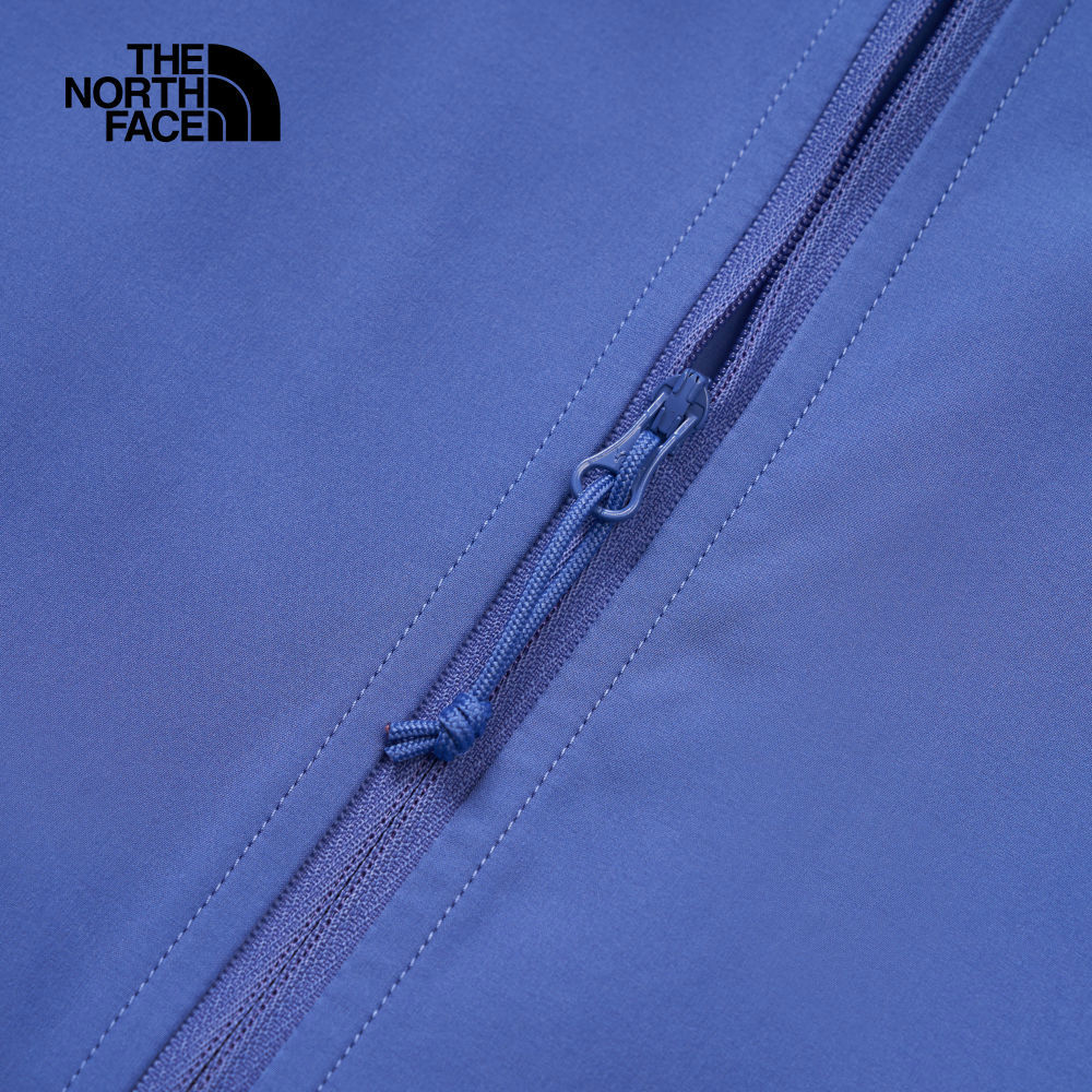 The North Face北面女款藍色DWR防潑水防風外套｜8BW96IF