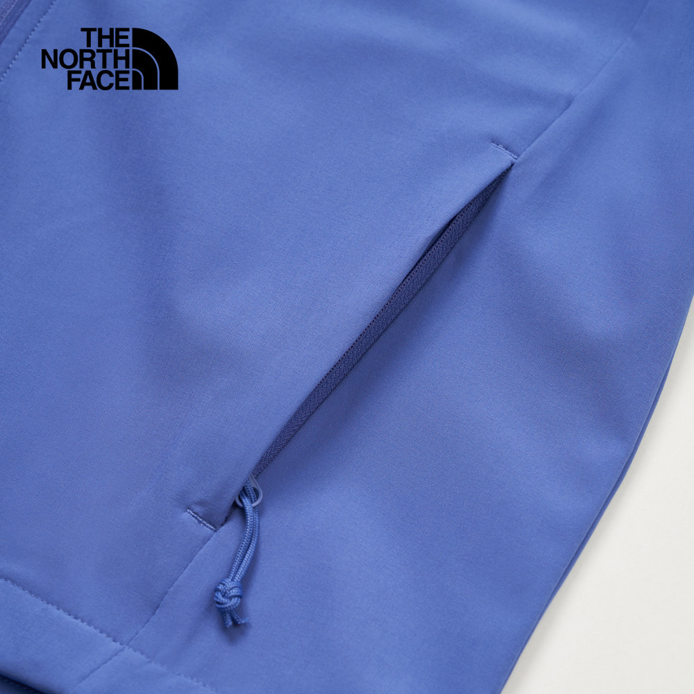 The North Face北面女款藍色DWR防潑水防風外套｜8BW96IF