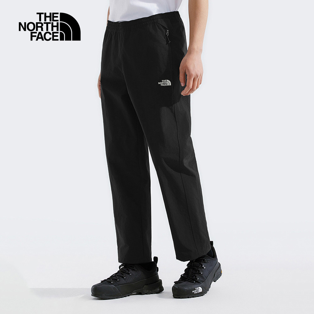 The North Face北面男款黑色WindWall防風休閒長褲｜8BWMJK3