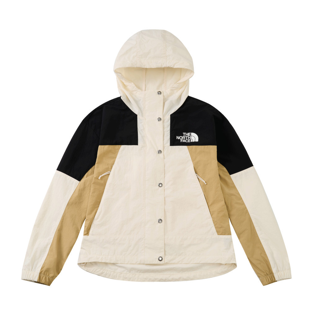 【10/25 00點週末限定】The North Face北面女款米白色WindWall防風外套｜8CJSROU