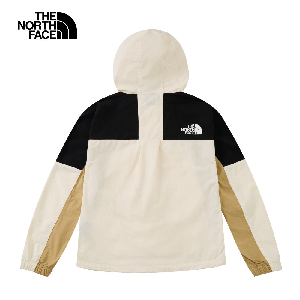 【10/25 00點週末限定】The North Face北面女款米白色WindWall防風外套｜8CJSROU