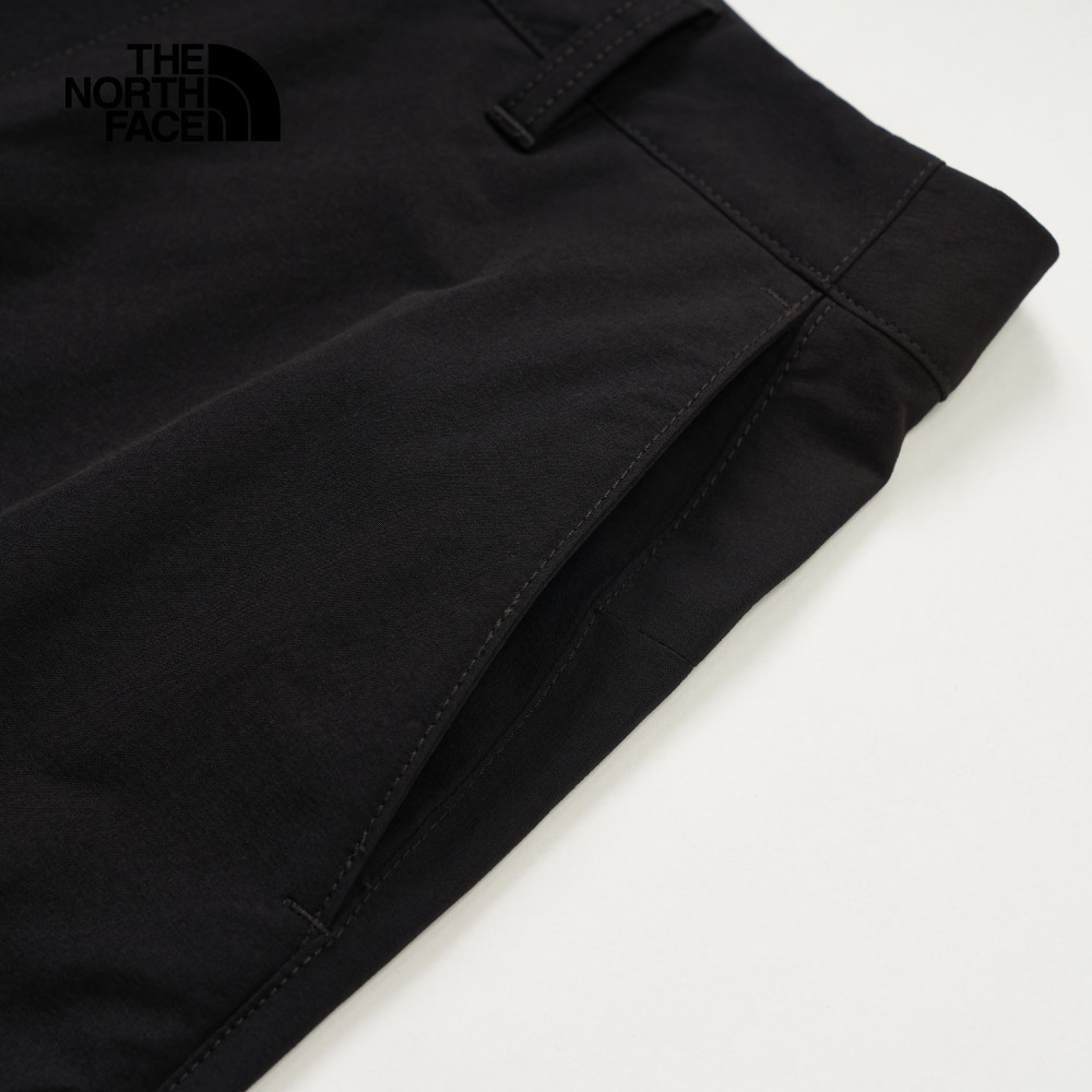 The North Face北面女款黑色DWR防潑水戶外徒步長褲｜8DFKJK3