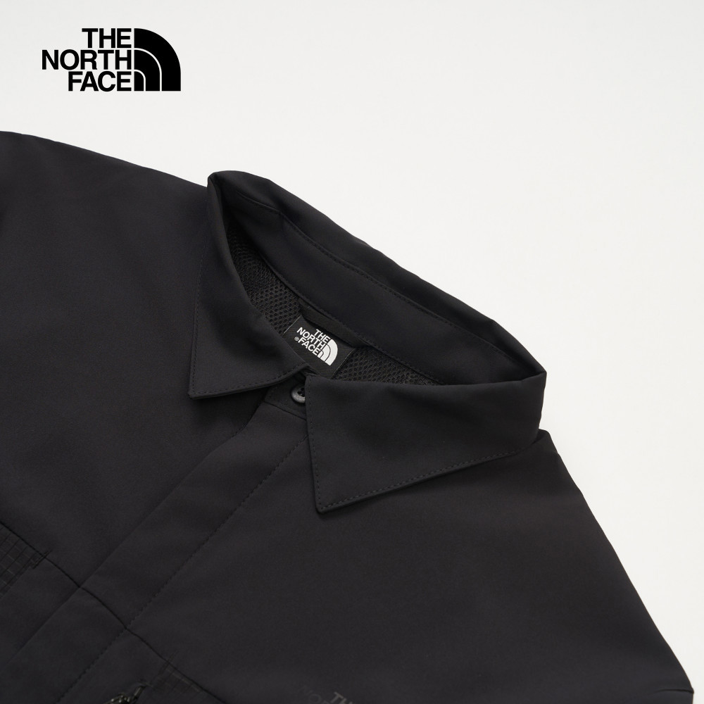 The North Face北面男款黑色LIGHTRANGE防曬長袖襯衫｜8DFZJK3