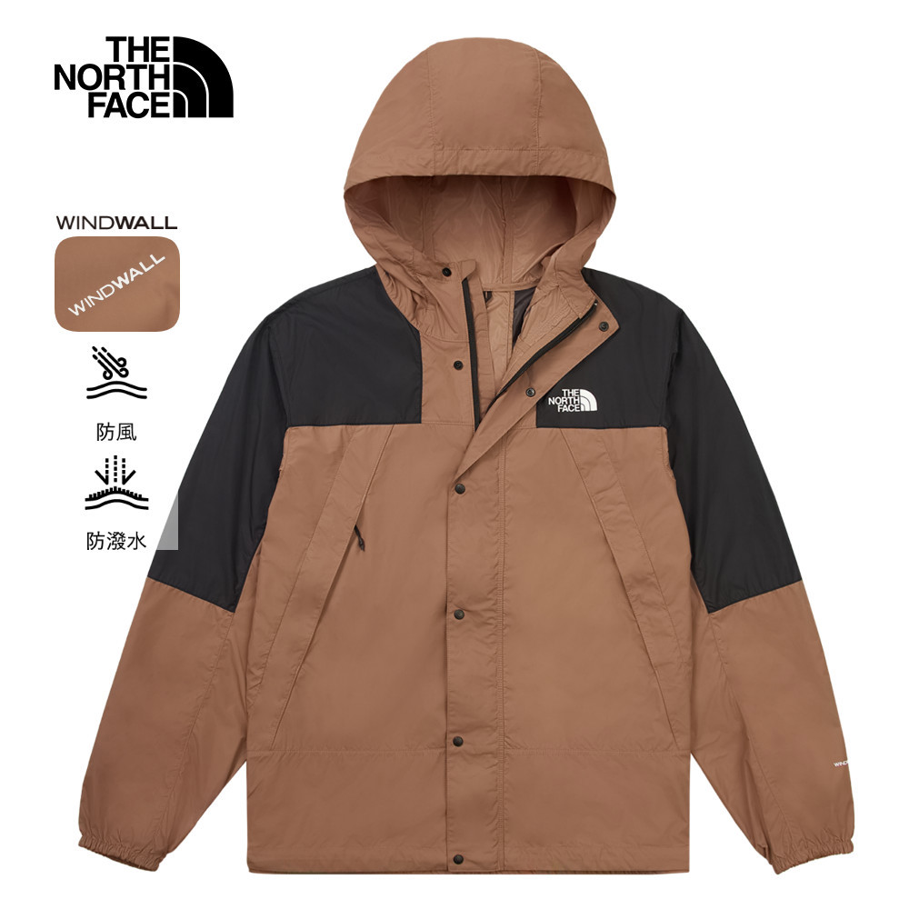 The North Face北面男款棕色WindWall防風外套｜8DGD58W｜运动品牌专卖