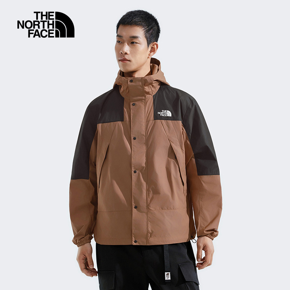 The North Face北面男款棕色WindWall防風外套｜8DGD58W