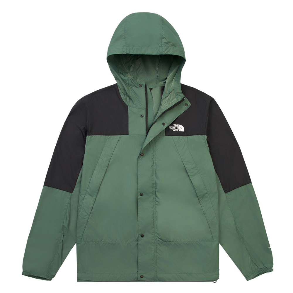【10/25 00點週末限定】The North Face北面男款綠色WindWall防風外套｜8DGDLFW